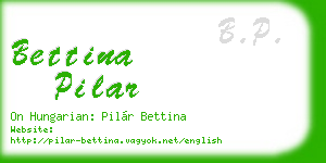 bettina pilar business card