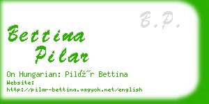bettina pilar business card